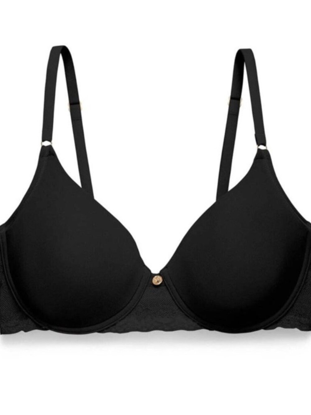 Natori Size 36C Bkack Bliss Perfection Contour Underwire Bra 721154 $70 NWT